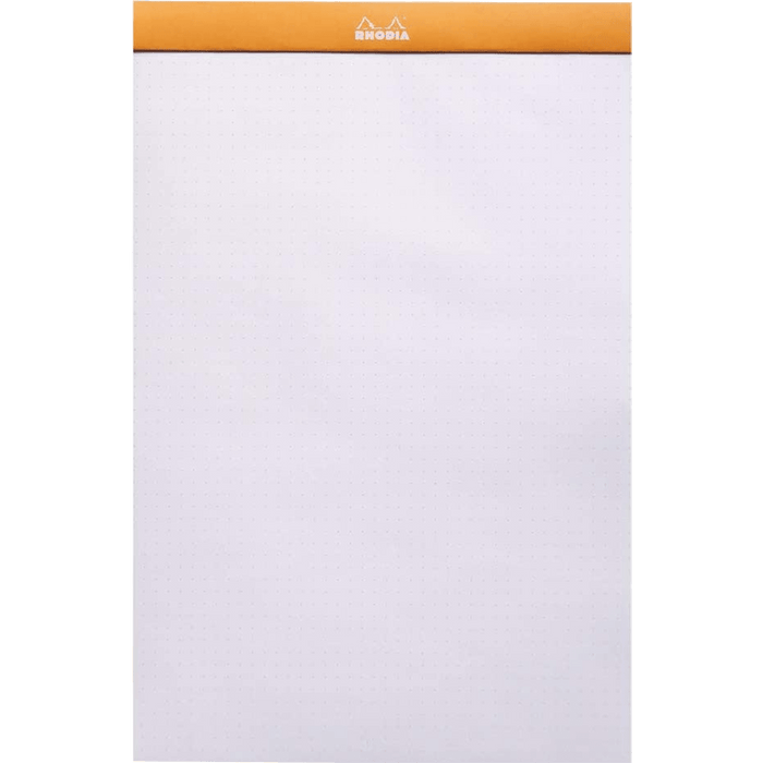 Rhodia Dot.Pad Rhodia Orange 80Sh Stapled 80G 8-1/4X12-1/2 | Matrice Points 5Mm - Pen Boutique Ltd