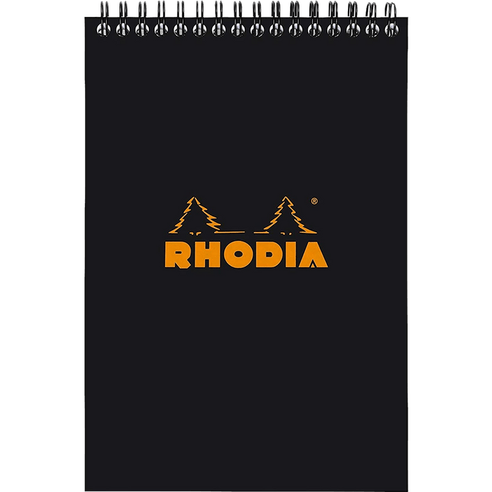 Rhodia Notepads Graph Black WB 6 X 8 1/4 - Pen Boutique Ltd