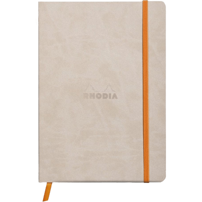 Rhodia Rhodiarama Notebook - Beige - Dot Grid - A5 - Pen Boutique Ltd
