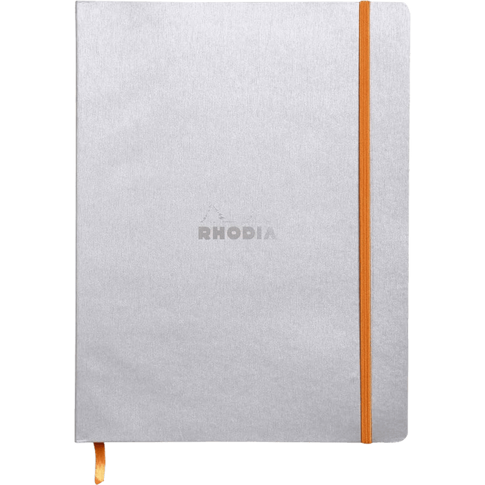 Rhodia Rhodiarama Notebook - Soft Cover - Silver - Dot Grid - Pen Boutique Ltd