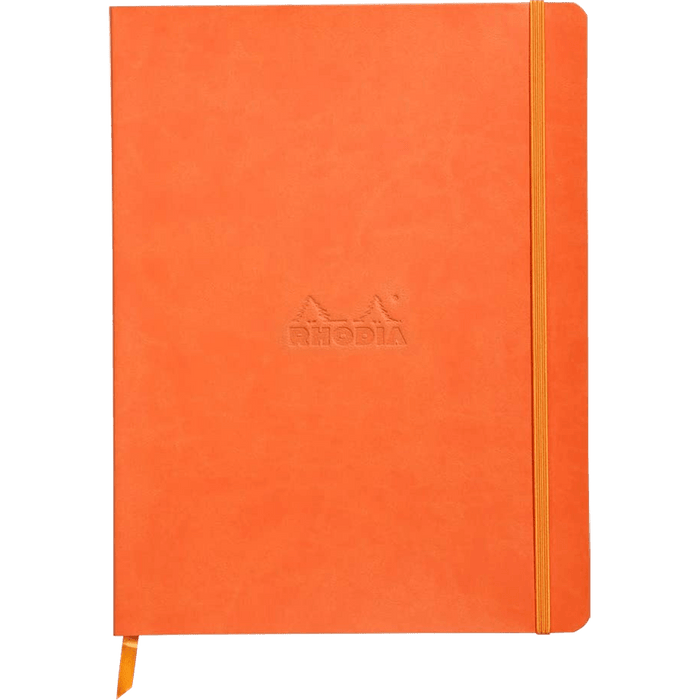 Rhodia Rhodiarama Notebook - Soft Cover - Tangerine - Dot Grid - Pen Boutique Ltd