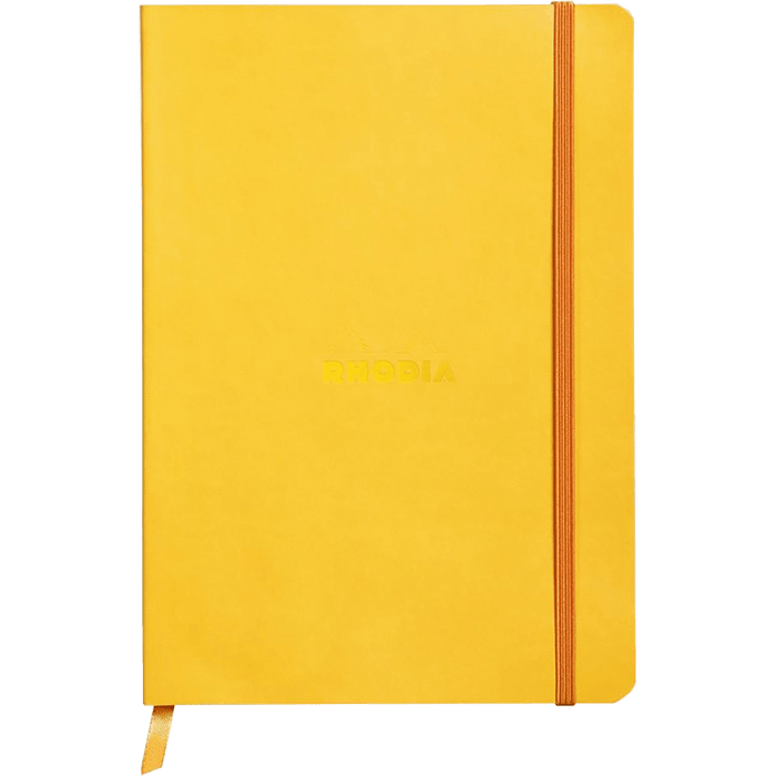 Rhodia Rhodiarama Notebook - Yellow - Dot Grid - A5 - Pen Boutique Ltd