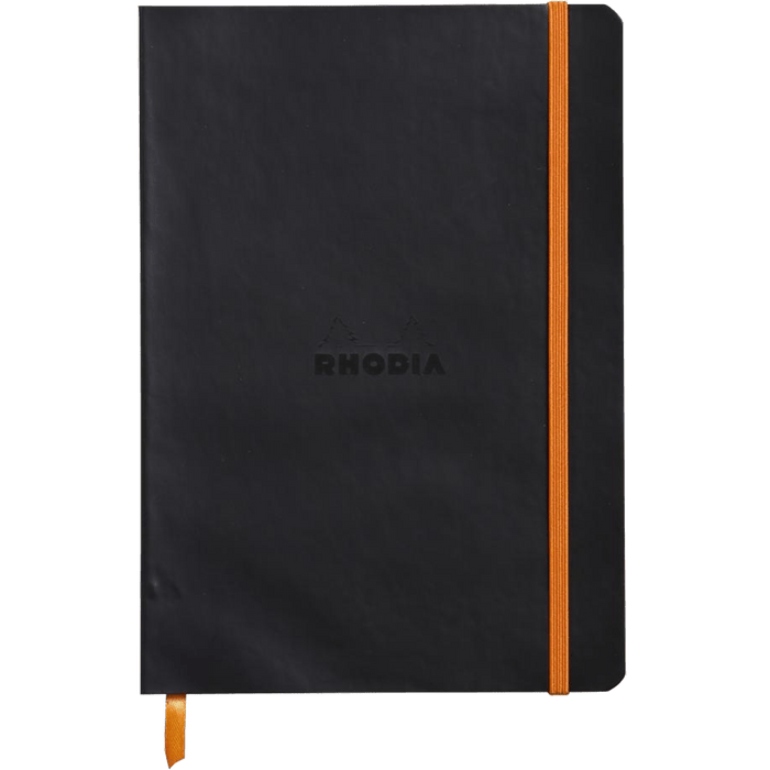 Rhodia Rhodiarama Notebook Black Dot Grid A5 size - 6x8.25" - Pen Boutique Ltd