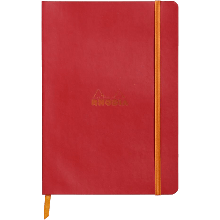 Rhodia Rhodiarama Notebook Poppy Dot Grid A5 size - 6x8.25" - Pen Boutique Ltd