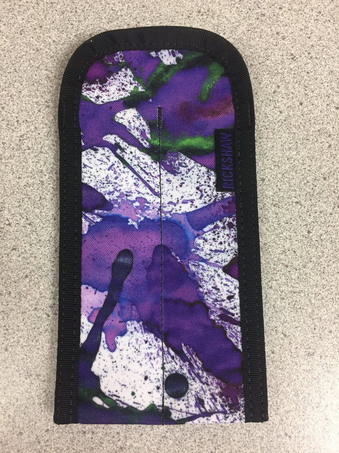 Rickshaw 2 Pen Coozy - Purple Splatter - Pen Boutique Ltd