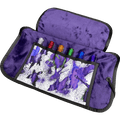 Rickshaw Pen Roll - Purple Splatter - Deluxe - Pen Boutique Ltd