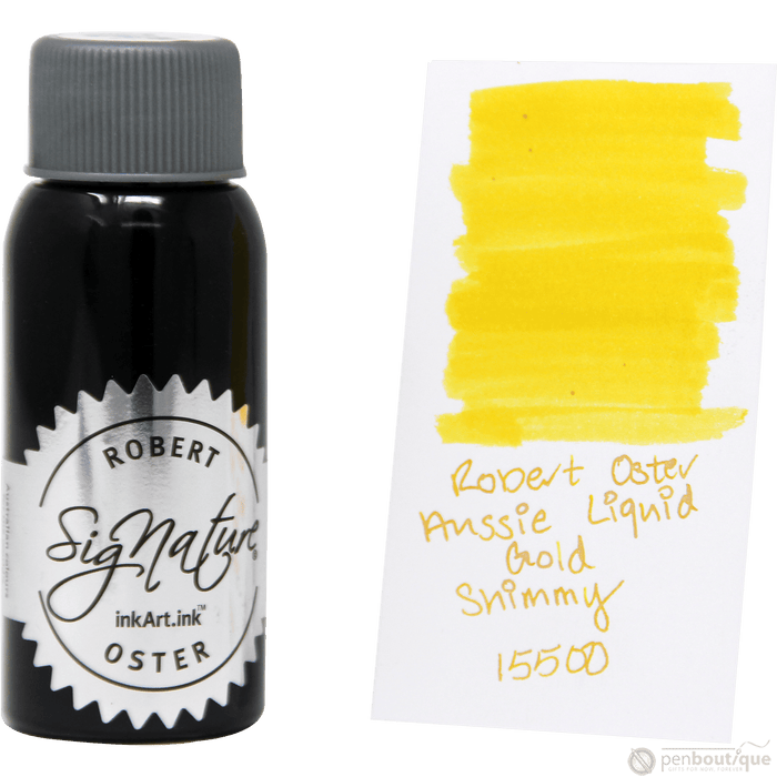 Robert Oster Shake'N'Shimmy Ink Bottle - Aussie Liquid Gold - 50ml - Pen Boutique Ltd