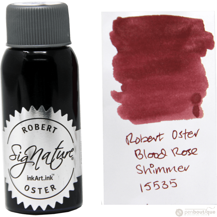 Robert Oster Shake'N'Shimmy Ink Bottle - Blood Rose - 50ml - Pen Boutique Ltd