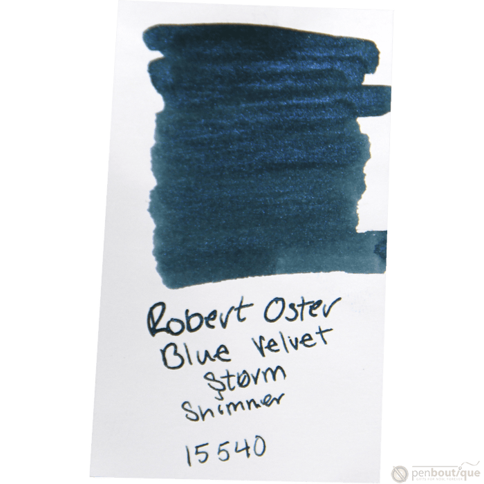 Robert Oster Shake'N'Shimmy Ink Bottle - Blue Velvet Storm - 50ml - Pen Boutique Ltd