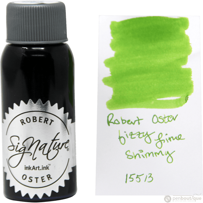 Robert Oster Shake'N'Shimmy Ink Bottle - Fizzy Lime - 50ml - Pen Boutique Ltd