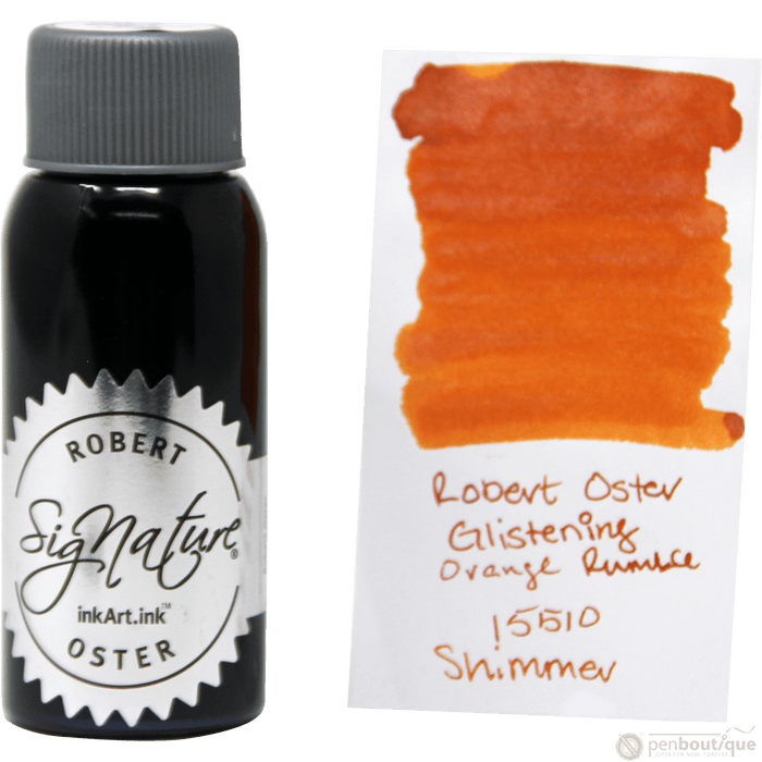 Robert Oster Shake'N'Shimmy Ink Bottle - Glistening Orange Rumble - 50ml - Pen Boutique Ltd