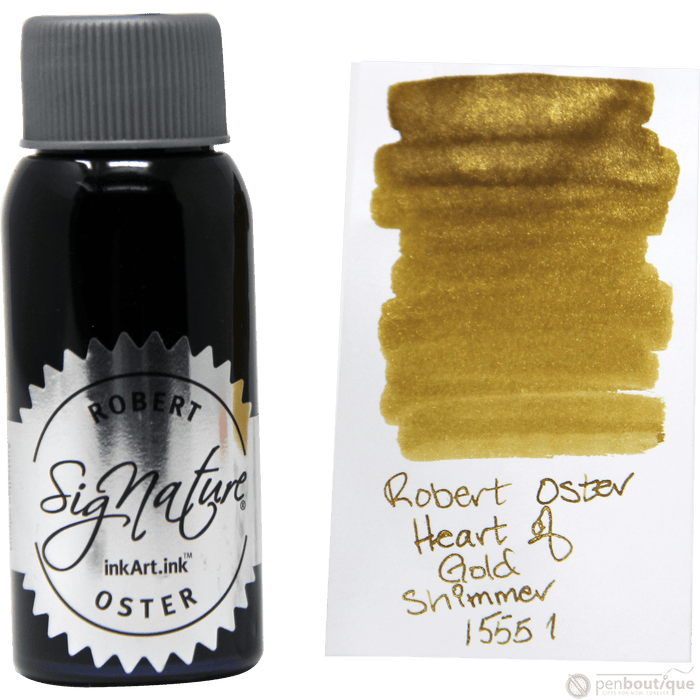 Robert Oster Shake'N'Shimmy Ink Bottle - Heart of Gold - 50ml - Pen Boutique Ltd