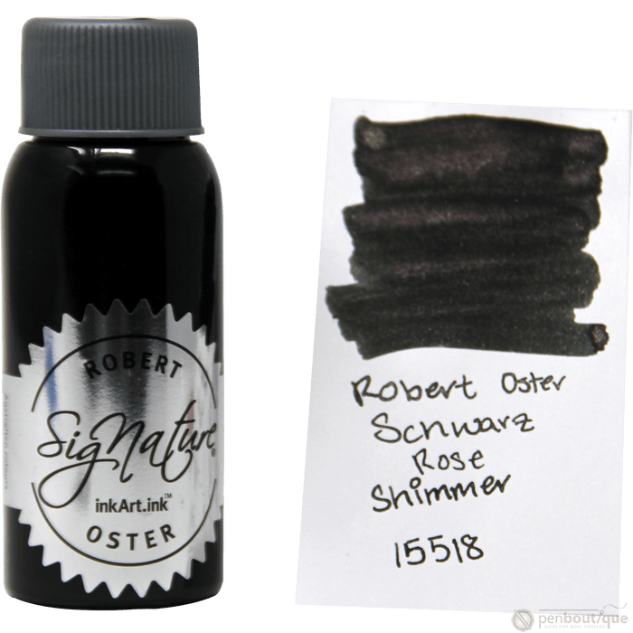 Robert Oster Shake'N'Shimmy Ink Bottle - Schwarz Rose - 50ml - Pen Boutique Ltd