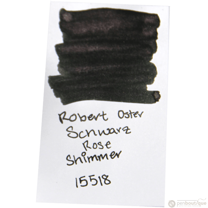 Robert Oster Shake'N'Shimmy Ink Bottle - Schwarz Rose - 50ml - Pen Boutique Ltd