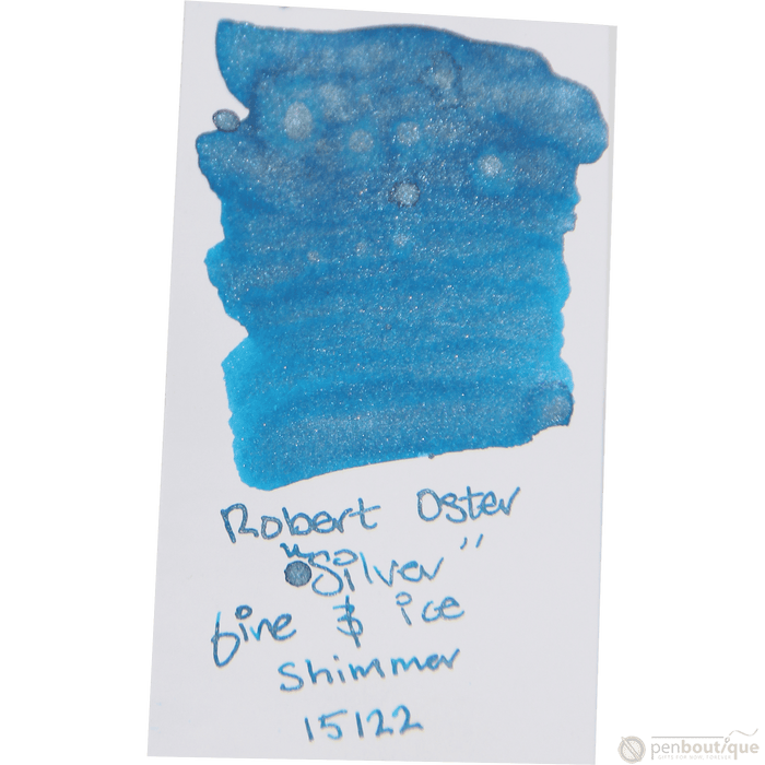 Robert Oster Shake'N'Shimmy Ink Bottle - Silver Fire & Ice - 50ml - Pen Boutique Ltd