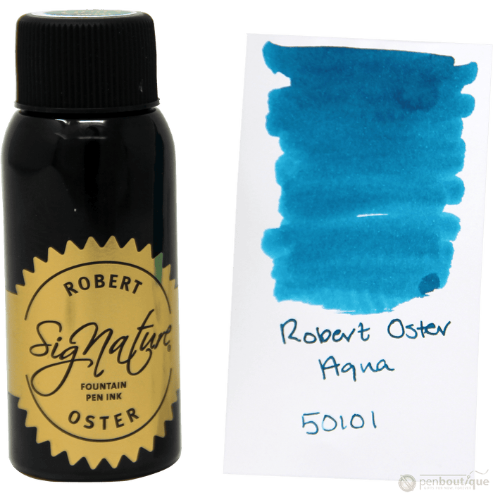 Robert Oster Signature Ink Bottle - Aqua - 50ml - Pen Boutique Ltd