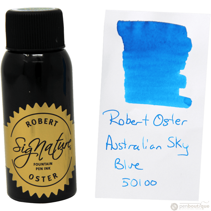 Robert Oster Signature Ink Bottle - Australian Sky Blue - 50ml - Pen Boutique Ltd