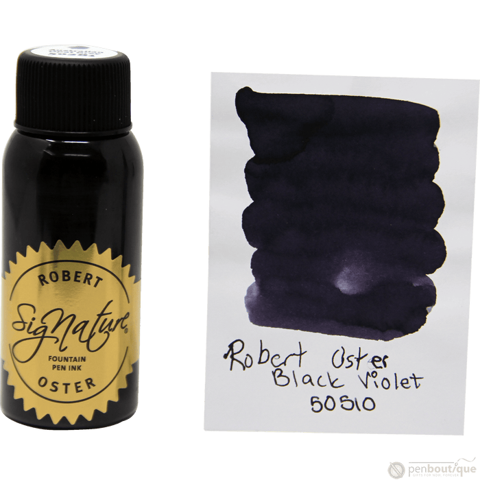 Robert Oster Signature Ink Bottle - Black Violet - 50ml - Pen Boutique Ltd