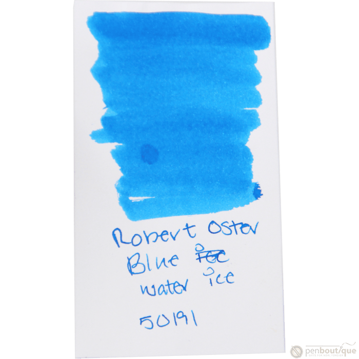 Robert Oster Signature Ink Bottle - Blue Water Ice - 50ml - Pen Boutique Ltd