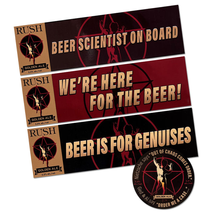 Rush Golden Ale Sticker Pack