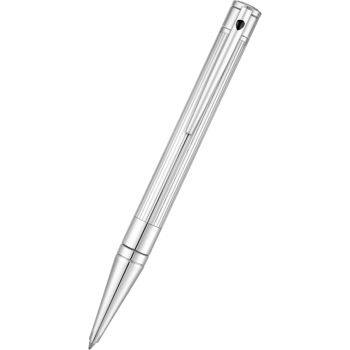 S T Dupont D-Initial Ballpoint Pen - Chrome - Pen Boutique Ltd