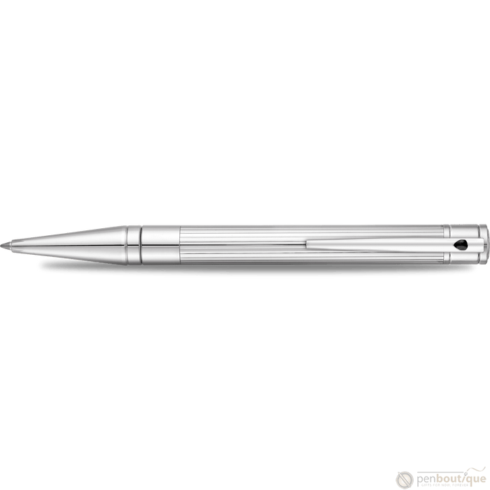 S T Dupont D-Initial Ballpoint Pen - Chrome - Pen Boutique Ltd