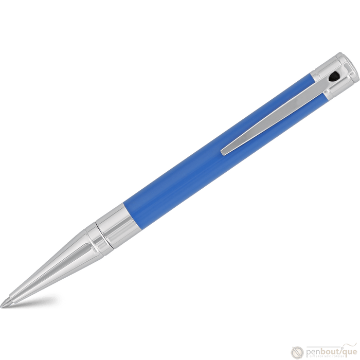 S T Dupont D - Initial Ballpoint Pen - Electric Blue - Pen Boutique Ltd