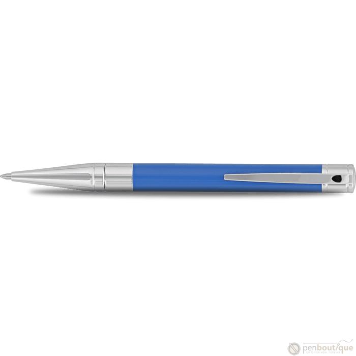 S T Dupont D - Initial Ballpoint Pen - Electric Blue - Pen Boutique Ltd