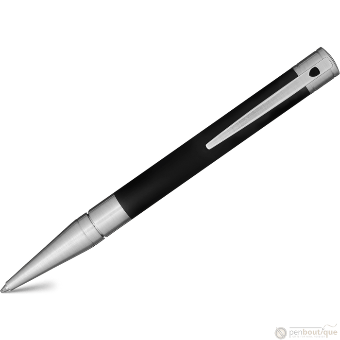 S T Dupont D-Initial Ballpoint Pen - Matt Black - Pen Boutique Ltd