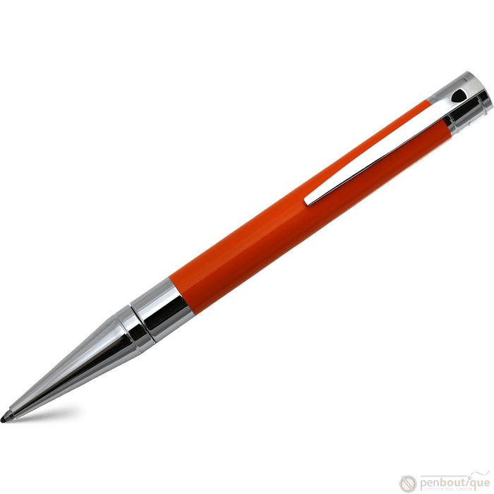 S T Dupont D-Initial Ballpoint Pen - Orange - Pen Boutique Ltd