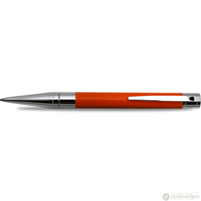 S T Dupont D-Initial Ballpoint Pen - Orange - Pen Boutique Ltd