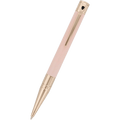 S T Dupont D - Initial Ballpoint Pen - Pastel Baby Pink - Gold Trim - Pen Boutique Ltd
