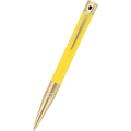 S T Dupont D - Initial Ballpoint Pen - Pastel Vanilla - Yellow Gold Trim - Pen Boutique Ltd