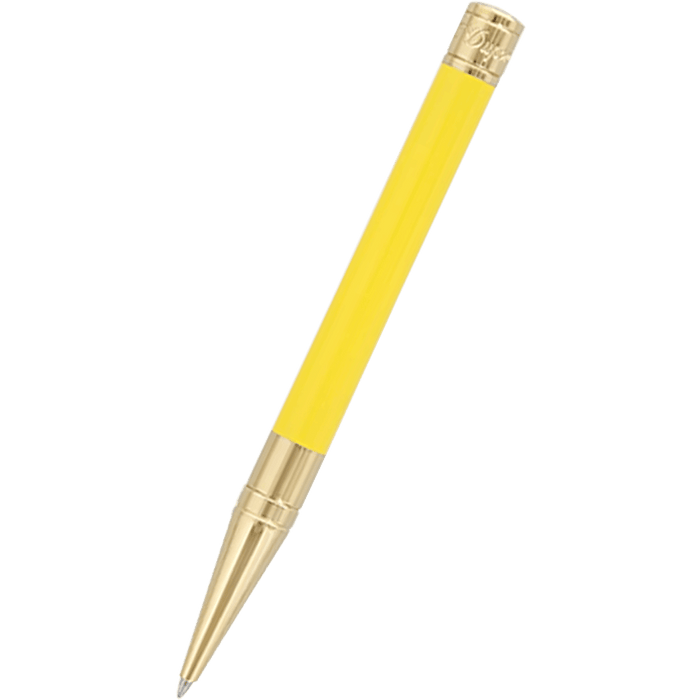 S T Dupont D - Initial Ballpoint Pen - Pastel Vanilla - Yellow Gold Trim - Pen Boutique Ltd