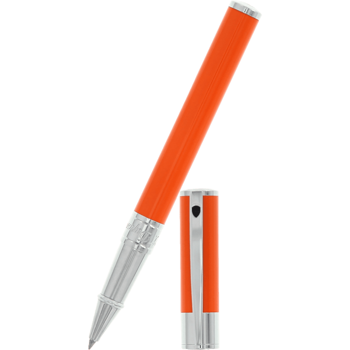 S T Dupont D-Initial Rollerball Pen - Orange - Pen Boutique Ltd