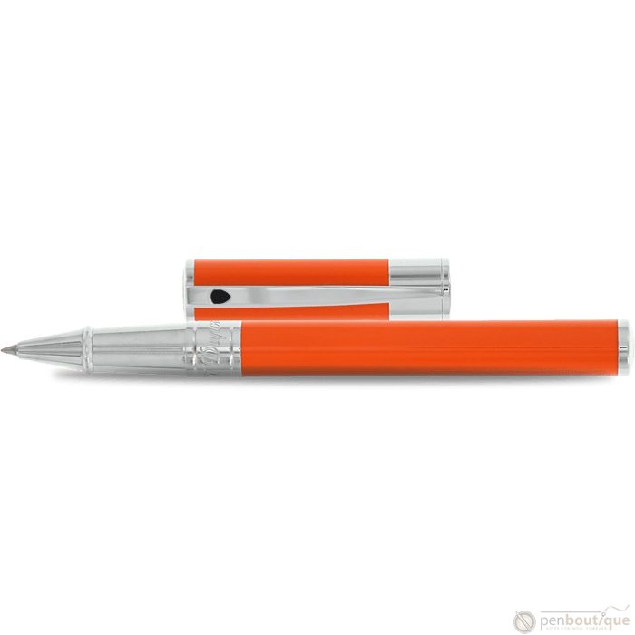 S T Dupont D-Initial Rollerball Pen - Orange - Pen Boutique Ltd