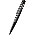 S T Dupont Defi Ballpoint Pen - Matte Black - Steel Trim - Pen Boutique Ltd