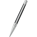 S T Dupont Defi Ballpoint Pen - Palladium Trim - Black - Pen Boutique Ltd