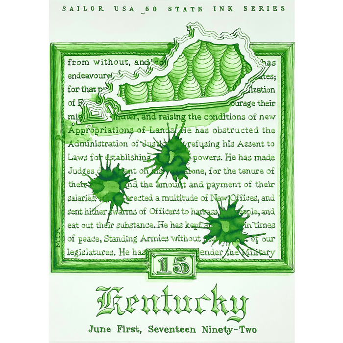 Sailor Bottled Ink - USA State - Kentucky - 20ml - Pen Boutique Ltd