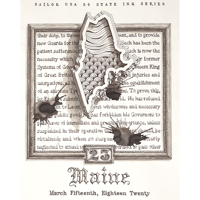 Sailor Bottled Ink - USA State - Maine - 20ml - Pen Boutique Ltd