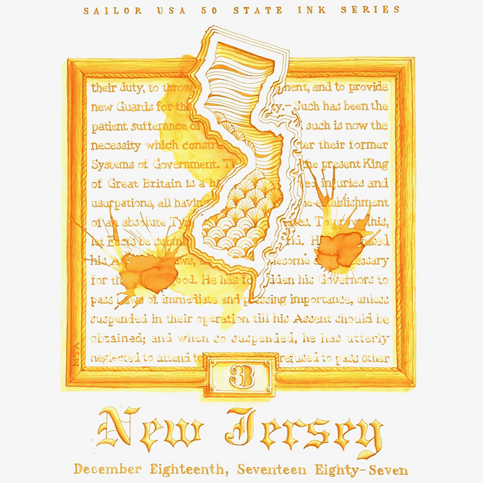 Sailor Bottled Ink - USA State - New Jersey - 20ml - Pen Boutique Ltd