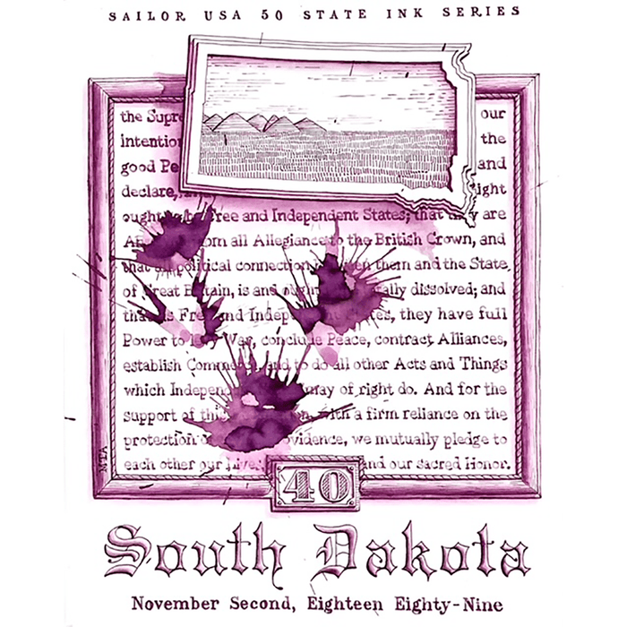 Sailor Bottled Ink - USA State - South Dakota - 20ml - Pen Boutique Ltd