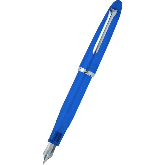 Sailor Compass 1911 Steel Fountain Pen Set - Transparent Blue - Pen Boutique Ltd