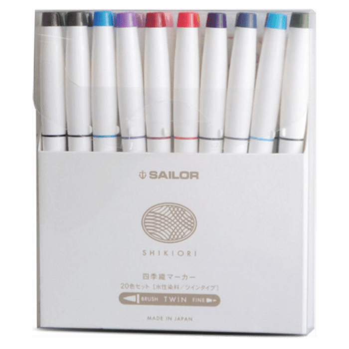 Sailor Compass Shikiori Marker Set - Assorted - Pen Boutique Ltd