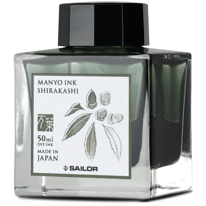 Sailor Manyo Ink Bottle - Shirakashi - 50ml - Pen Boutique Ltd