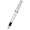 Sailor Professional Gear Fountain Pen - White - Silver Trim - Slim - Pen Boutique Ltd