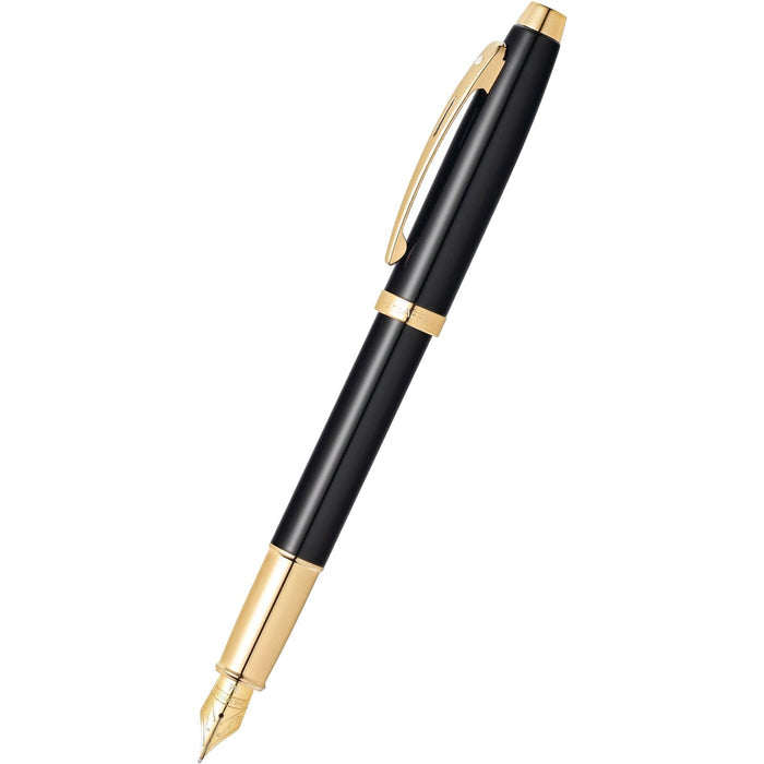 Sheaffer Fountain Pen - 100 - Black - Gold Trim - Pen Boutique Ltd