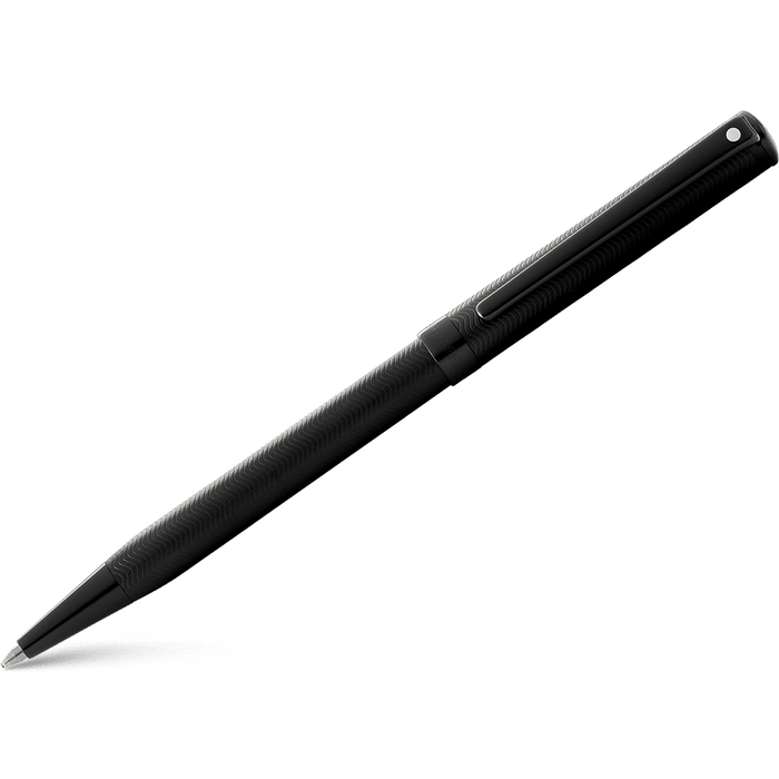 Sheaffer Intensity Ballpoint Pen - Engraved Matte Black PVD - Pen Boutique Ltd
