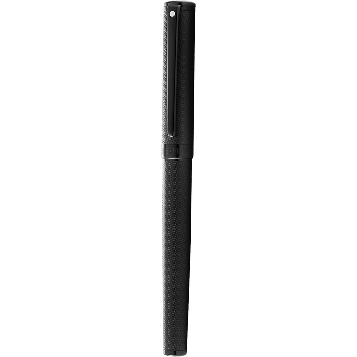 Sheaffer Intensity Fountain Pen - Engraved Matte Black PVD - Pen Boutique Ltd