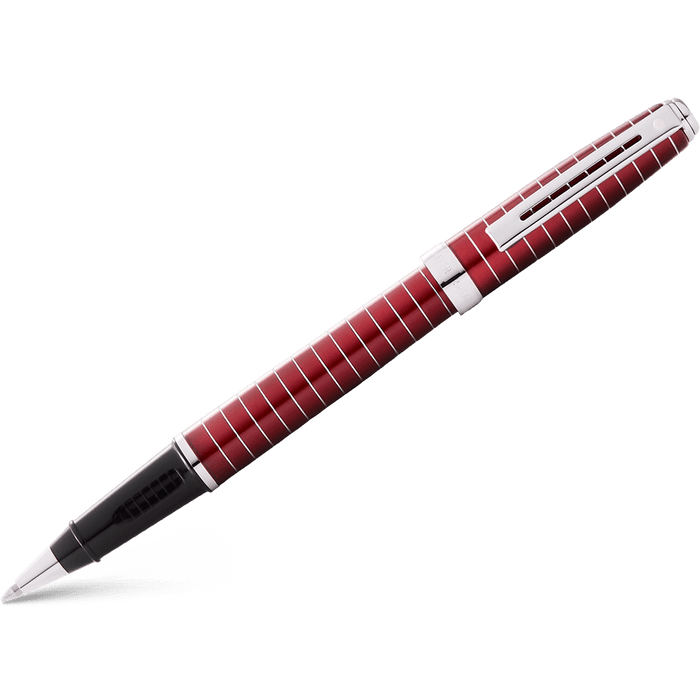 Sheaffer Prelude Rollerball Pen - Merlot Red - Chrome Trim - Pen Boutique Ltd